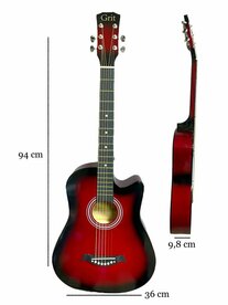 Western Gitaar - 6 snaren - Cutaway Akoestisch Guitar 38"