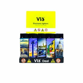 Aanstekers Klik - Elektronisch - 50 in tray navulbaar- laser print 