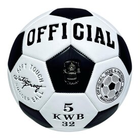 Voetbal - Bal - Maat 5 - STS SUBEC BAL - Zwart en wit voetbal - Klassieke design 5 KWB 32