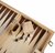 Backgammon Set -massief hout -  47,5 x 38 x 2,7 cm Set 'Classic Heritage'.