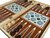 Backgammon - Dammen en Schaakbord- 3 in 1 set - 49X49CM - Hout - Opklapbaar bord