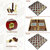 Backgammon - Dammen en Schaakbord- 3 in 1 set - 49X49CM - Hout - Opklapbaar bord