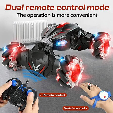 Handbestuurbare auto - Rc twist Gesture sensor car 1:10 - Off-Road - stunt auto