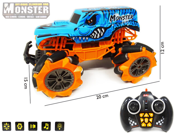 Voiture monstre Rc - voiture tout-terrain -2,4 GHz