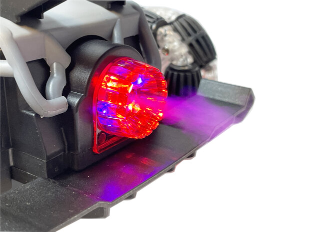 Burnout radio controlled car with smoke