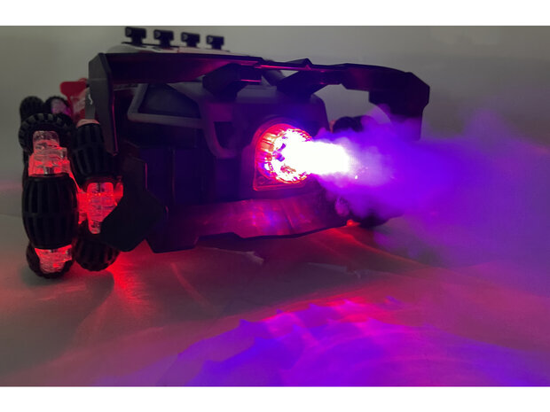 Burnout radiografisch bestuurbaar auto  1:12 blauw