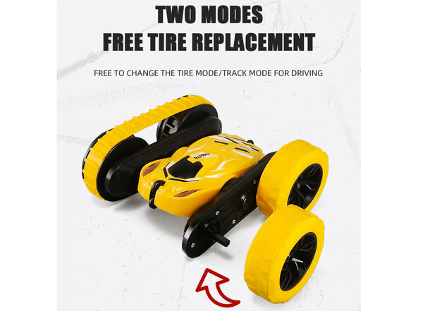 Rc Stunt Car Double Face Crawler 2in1 G