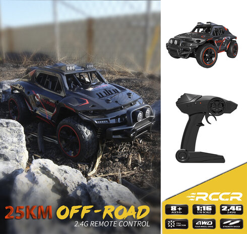 RTR 4x4 radiografisch auto Rally 25km/u 