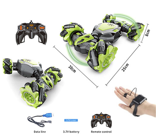 Radio Controlled Twisted car - double-sided transformer