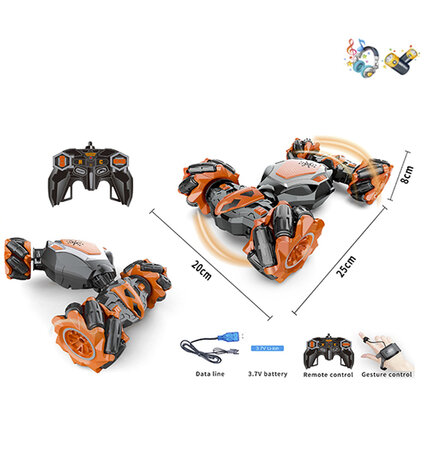 Radio Controlled Twisted car - double-sided transformer