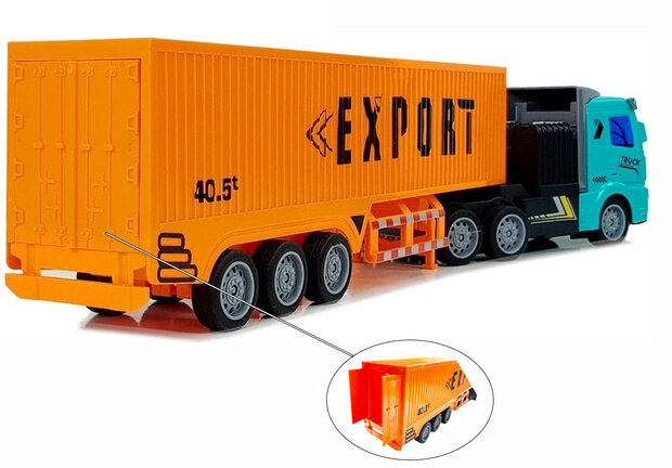 Rc Vrachtwagen met trailer  1:46 27MHZ