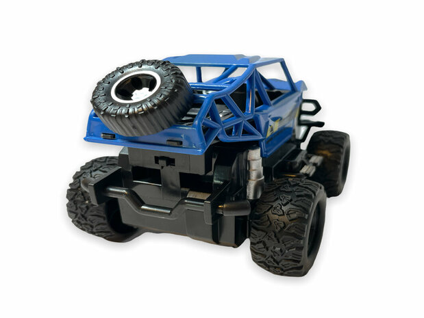 Voiture de police RC Rock Crawler - voiture jouet 1:28 - Voiture tout-terrain Storm