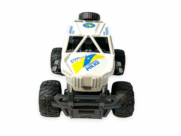 Voiture de police RC - Rock Crawler t&eacute;l&eacute;command&eacute; - Voiture jouet 1:28 A