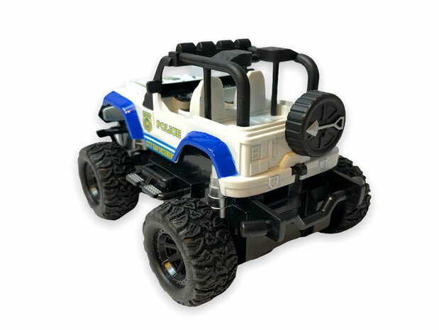 RC Police Car - Remote Controlled Rock Crawler - Toy Car 1:28 - Storm