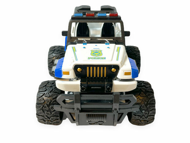 Voiture de police RC - Rock Crawler t&eacute;l&eacute;command&eacute; - Voiture jouet 1:28 - Storm 