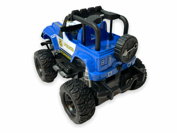 RC Politie auto - afstand bestuurbare rock crawler - speelgoed auto 1:28 - Storm off-road 