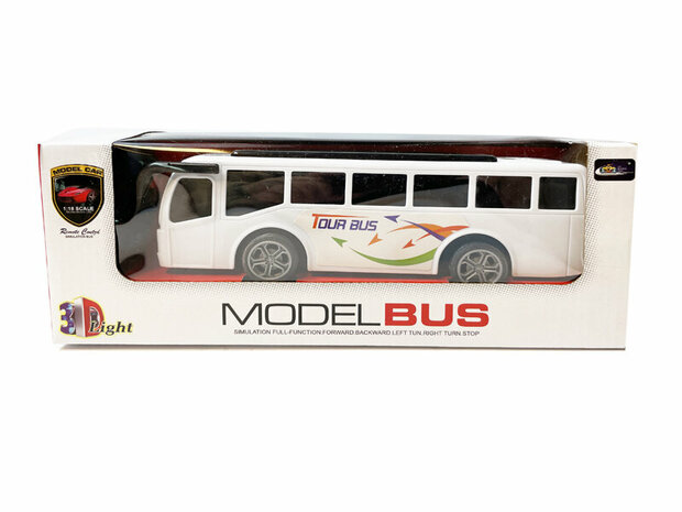 Radiografisch bestuurbare bus - 3D Led licht - RC Tour Bus speelgoed 