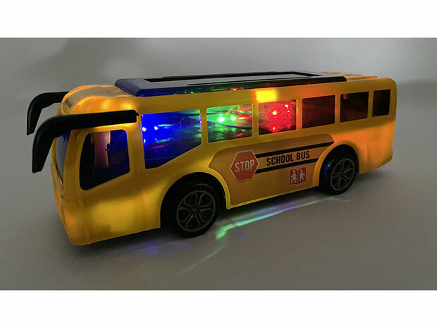 Radiografisch bestuurbare school bus - 3D Led licht 4K