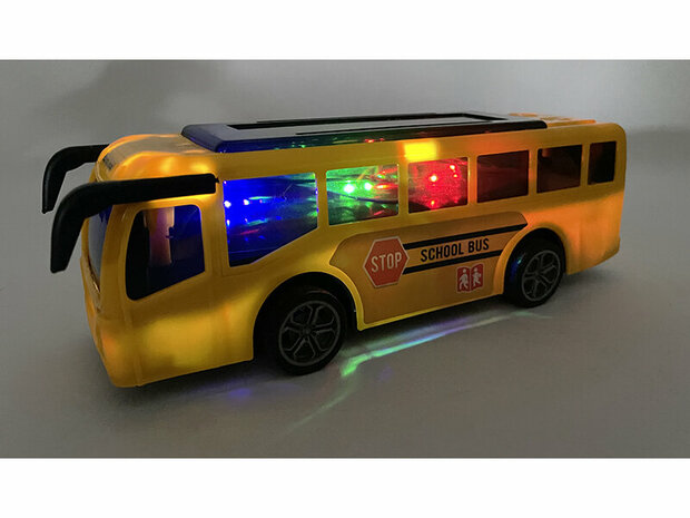 Autobus Scolaire Radio Contr&ocirc;l&eacute; - Lumi&egrave;re Led 3D 4K