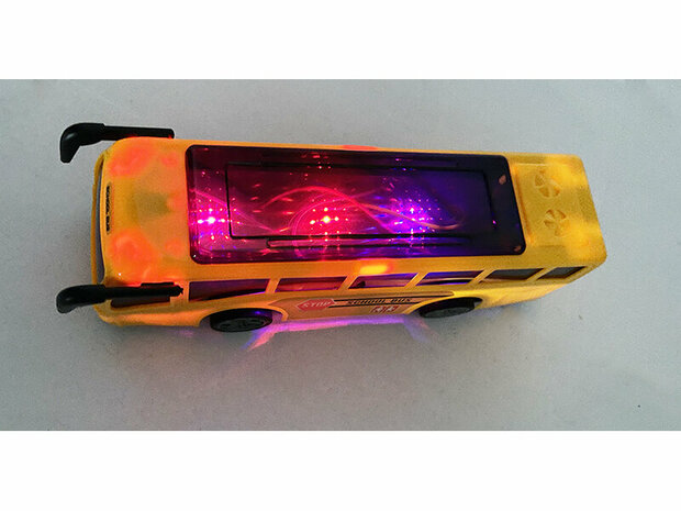 Radiografisch bestuurbare school bus - 3D Led licht - RC Bus speelgoed 