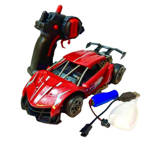 Rc auto 2.4gh - oplaadbaar - met spray R