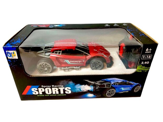 Rc auto 2.4gh - oplaadbaar - met spray R