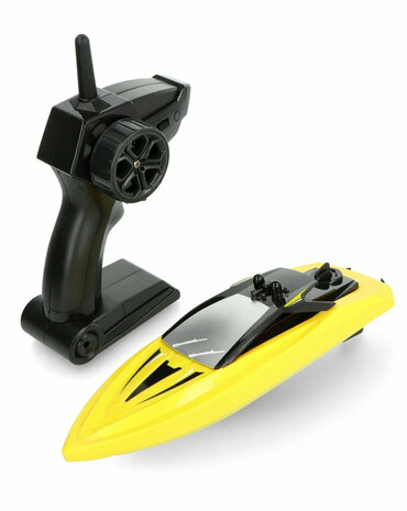 Rc boat H116 - Radio controlled boat 2.4GHZ - 1:47 yellow