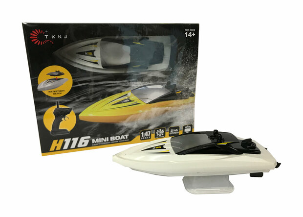 RC-Boot H116 - Funkgesteuertes Boot 2,4 GHZ - 1:47 gelb