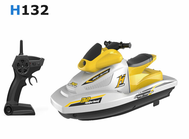 Bateau jet ski Rc H132 - rechargeable - &eacute;metteur 2.4GHZ 50m&egrave;tres - 10km/h