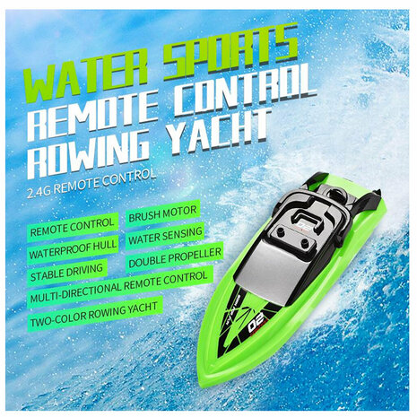 RC Boat for kids - H131 - rechargeable - 2.4ghz controllable - 10km/h