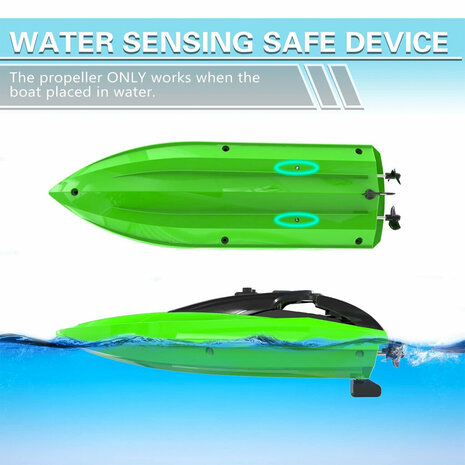 RC Boat for kids - H131 - rechargeable - 2.4ghz controllable - 10km/h