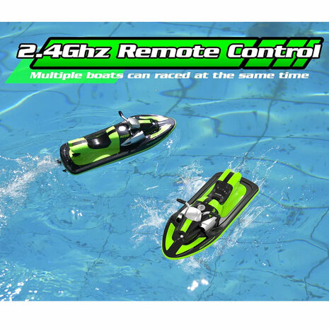 RC jet ski RISE H137 bateau rechargeable 2.4GHZ port&eacute;e 50 m&egrave;tres