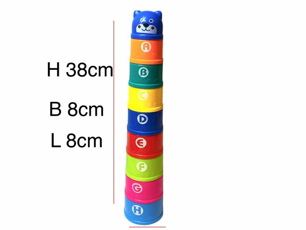 Stacking cups baby + tumbler - ball educational Toys