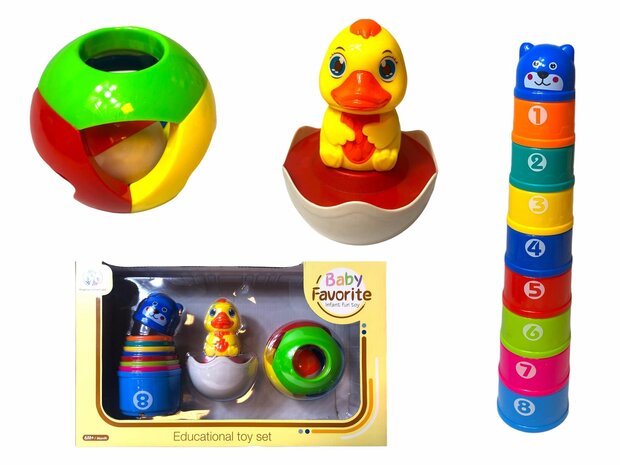 Stacking cups baby + tumbler - ball educational Toys