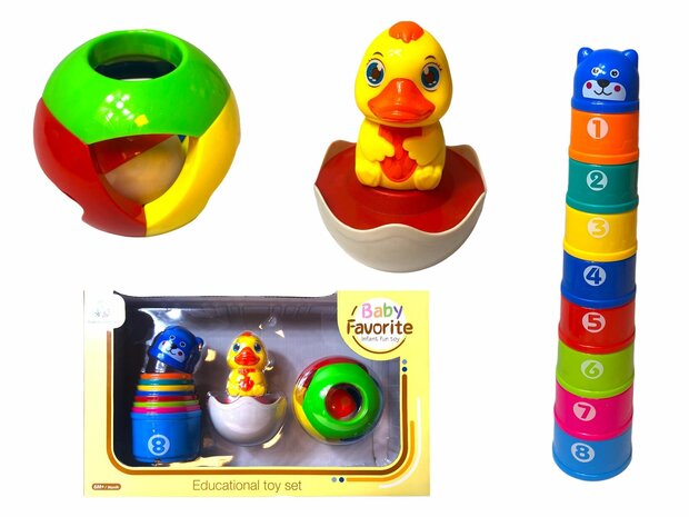 Stacking cups baby + tumbler - ball educational Toys