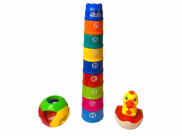 Stacking cups baby + tumbler - ball educational Toys