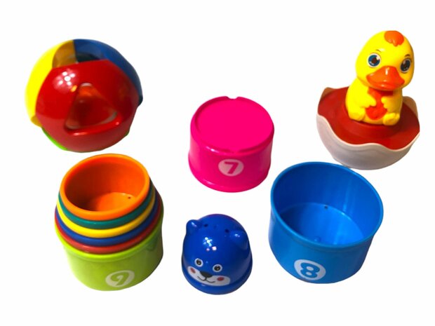 Stacking cups baby + tumbler - ball educational Toys