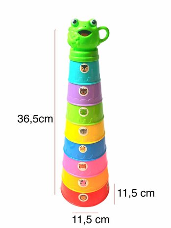Toy baby stacking cups