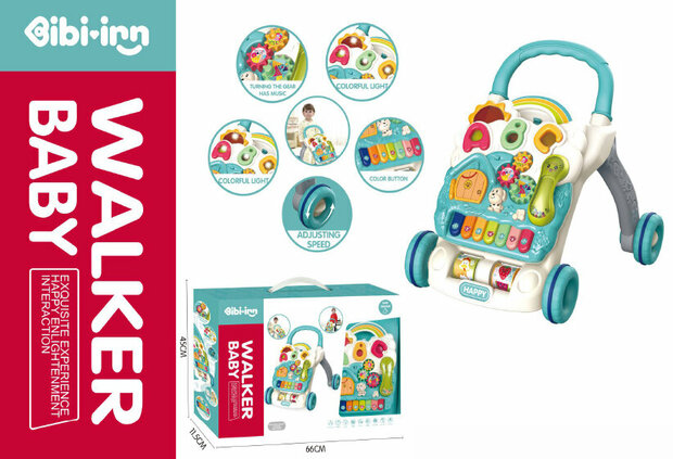 Baby Walker - Jouets &eacute;ducatifs pour b&eacute;b&eacute; - jouets de marche pour b&eacute;b&eacute; - avec lumi&egrave;re et sons