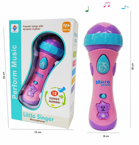 Toy children&#039;s microphone with 12 musical instruments - Little Singer microphone