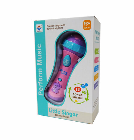 Toy children&#039;s microphone with 12 musical instruments - Little Singer microphone