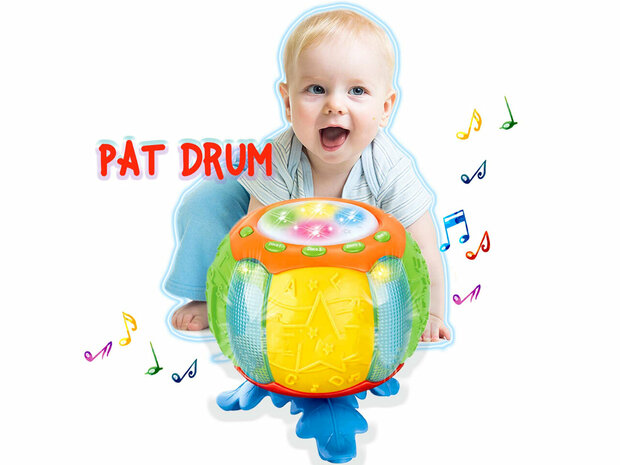 Toy dynamic drum with different music