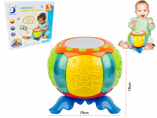 Toy dynamic drum with different music