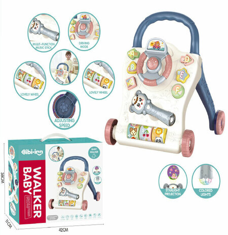 Baby Walker - Educatief Babyspeelgoed - met muziek en lichtjes - baby loopspeelgoed