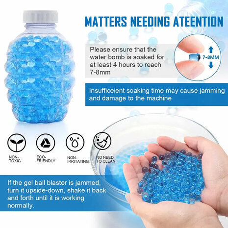 Gel balls 50g or 10,000 pieces - water balls 7-8mm