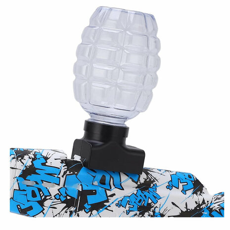 Gel Blaster AK47 - Luminous Silencer met Led licht - compleet set - oplaadbaar - 45 cm Blauw