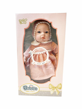 Babypuppe Bonnie - S&uuml;&szlig;e und weiche kuschelige Babypuppe - macht 12 Babyger&auml;usche - 30,5 cm