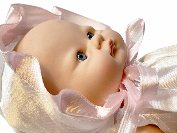 Reborn Baby Doll - knuffel babypop met kapje - 20CM