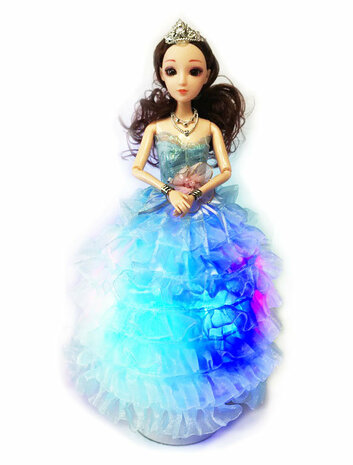 Little Princess - Princess met gala jurk - maakt geluid en danst - 25 CM