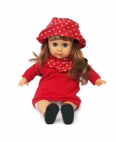 Nana Doll - speelgoed pop - met 12 baby geluiden 35CM